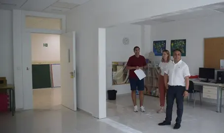 Visita a las obras del colegio en Renedo.