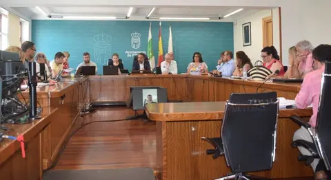 Sesi&oacute;n plenaria en Pi&eacute;lagos.