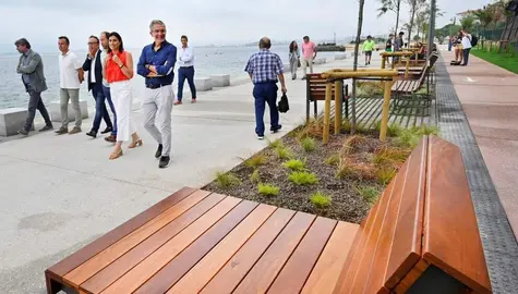 Inauguración de la primera fase del paseo desde Gamazo a Los Peligros.