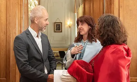 Sergio Silva e Irene Vallejo.