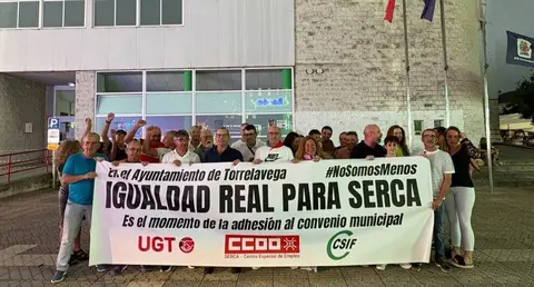 Movilización de la plantilla del Serca.