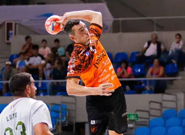 Un momento del partido ante los italianos.