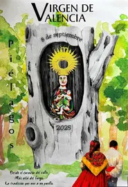 Cartel ganador de las fiestas de la Virgen de Valencia en Piélagos.