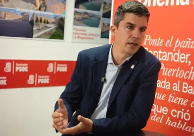 El portavoz socialista, Daniel Fernández.