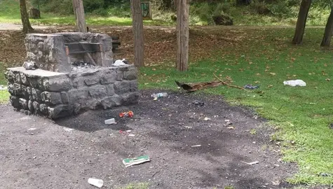 Suciedad en este paraje.