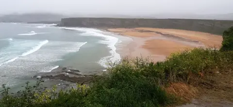 Zona de la playa de Langre.