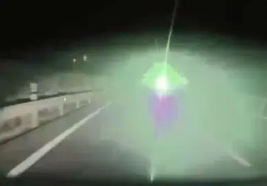 Fotografía del láser a los vehículos.