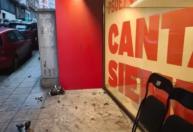 Sede del PSOE en Santander.