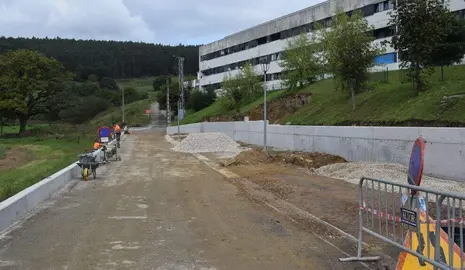 Urbanización en el barrio de San Antonio en Renedo.