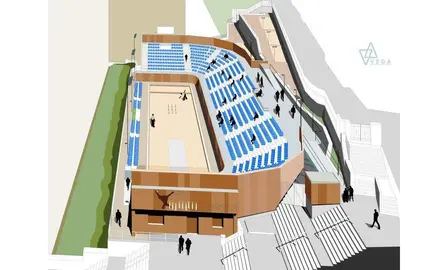 Infografía de la futura bolera El Verdoso.