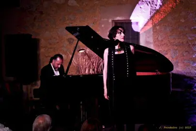 Luz Casal en concierto.