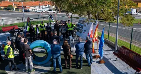 Un momento del acto del inicio de las obras en Santander.