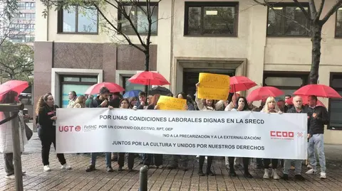 Participantes en la concentración de hoy.