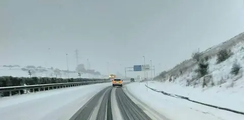 Nevada en Cantabria.