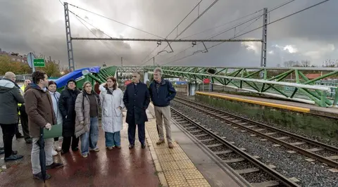 Las autoridades políticas en Polanco.