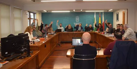 Loas ediles durante la celebración del Pleno.