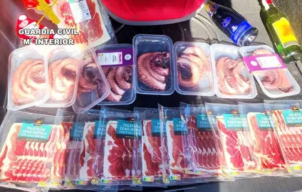 Material hurtado de los supermercados.