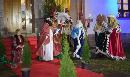 Representaci&oacute;n del Bel&eacute;n viviente en Pi&eacute;lagos.