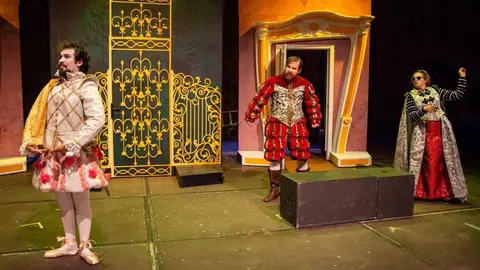 Un momento de la representaci&oacute;n de la obra de teatro.