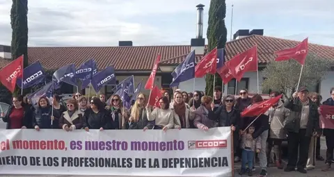 Concentraci&oacute;n en la residencia Ballesol.