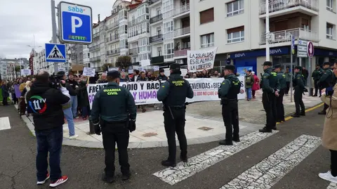 La Guardia Civil y la Polic&iacute;a Local control&oacute; las movilizaciones. R.A.