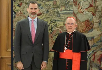 Acto de Carlos Osoro junto al Rey Felipe VI.
