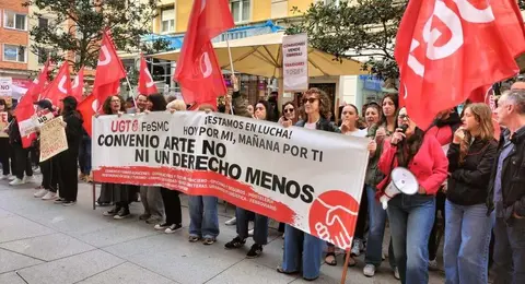 Un momento de la movilizaci&oacute;n.