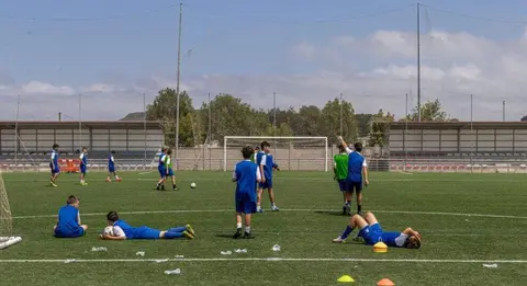 Campo de f&uacute;tbol en Polanco.