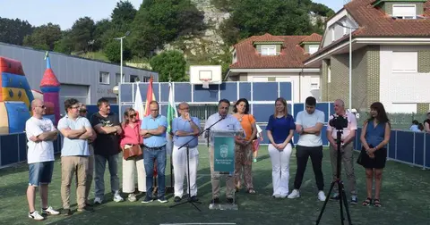 Un momento de la inauguraci&oacute;n de las actuaciones en Arce.