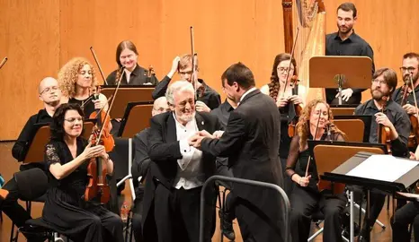 Pl&aacute;cido Domingo en la Gala l&iacute;rica.