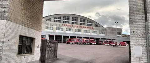 Bomberos en Torrelavega. R.A.