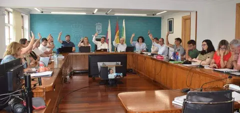 Concejales en el Pleno de Pi&eacute;lagos.