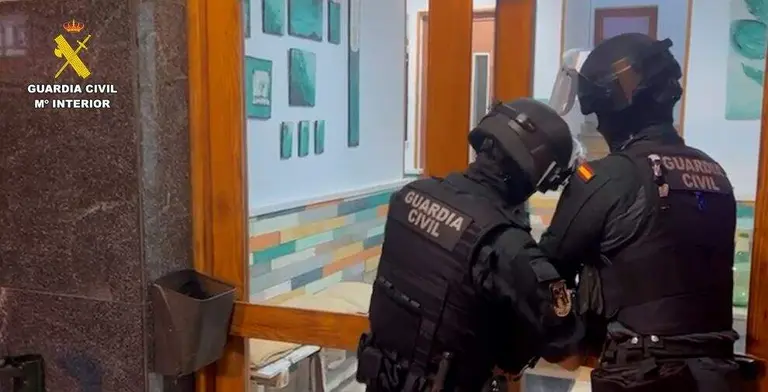 Intervención de la Guardia Civil.