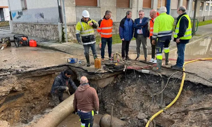 Red e suministro en el municipio de Laredo.