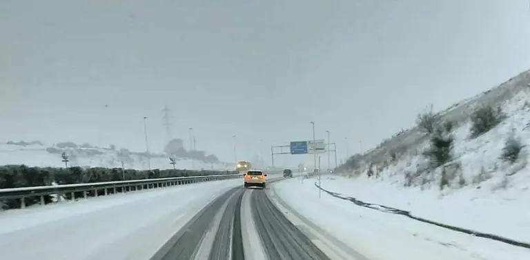 Nevada en Cantabria.