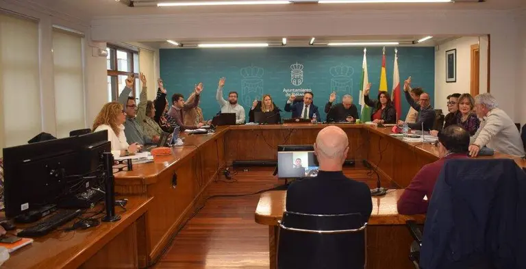 Loas ediles durante la celebración del Pleno.