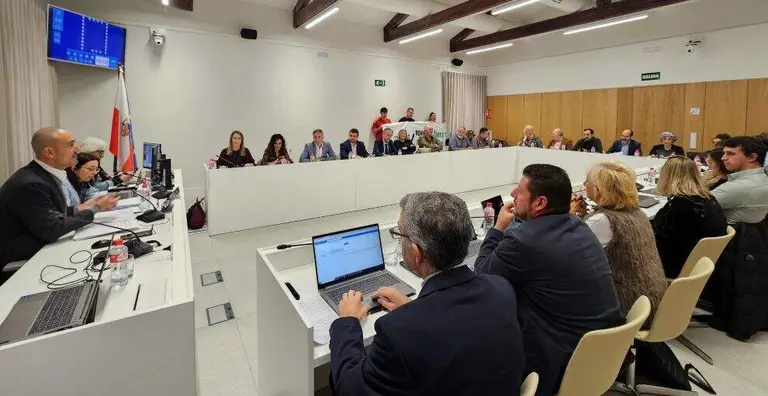 Un momento de la sesión plenaria en Torrelavega.