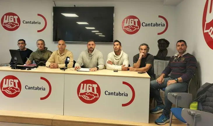 Rueda de prensa del comite de empresa del Semca.