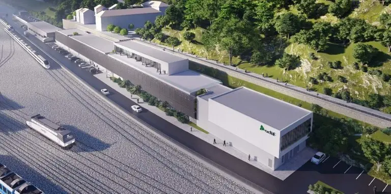 Infograf&iacute;a de la integraci&oacute;n ferroviaria en Santander.