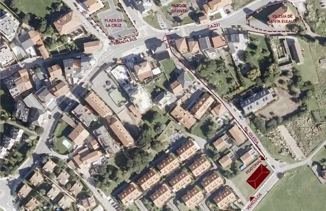 Viviendas previstas en Liencres.