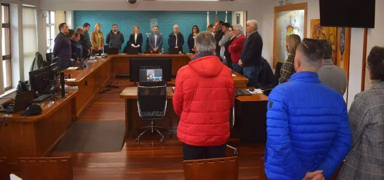 Minuto de silencio guardado en el Pleno de Pi&eacute;lagos.