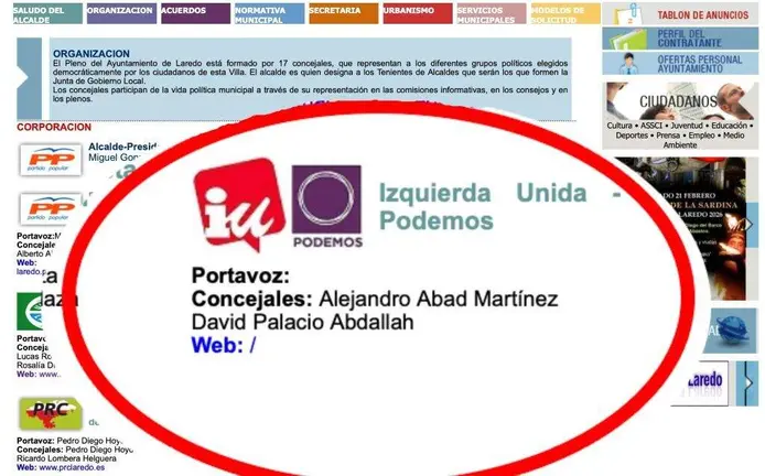 Fotograf&iacute;a de la web municipal de Laredo.