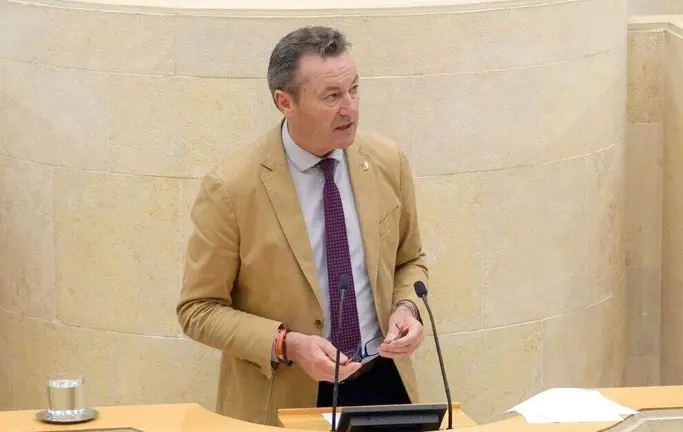 El diputado regional, Guillermo Blanco, en el Parlamento.