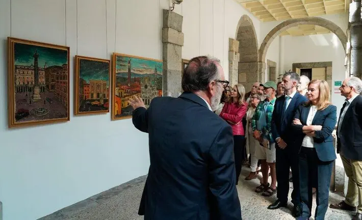 Inauguraci&oacute;n de la muestra en el Parlamento de Cantabria.