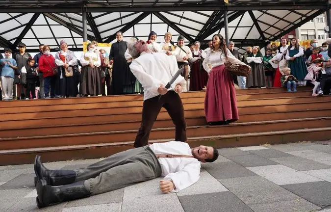 Representaci&oacute;n hist&oacute;rica en la Fiesta de Pedro Velarde.