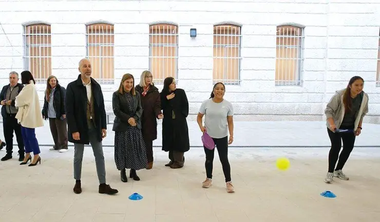 Visita al instituto Santa Clara, en Santander.