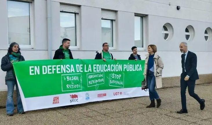 Protesta del sindicato STEC.
