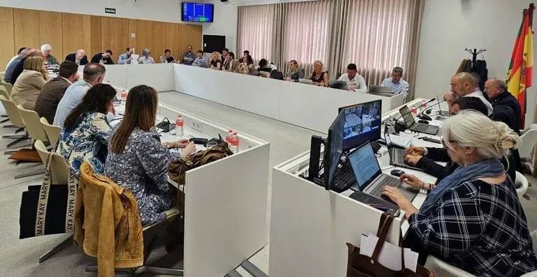 Un momento del Pleno de Torrelavega.