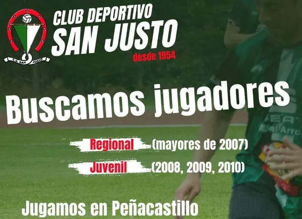 Cartel San Justo Regional y Juvenil.