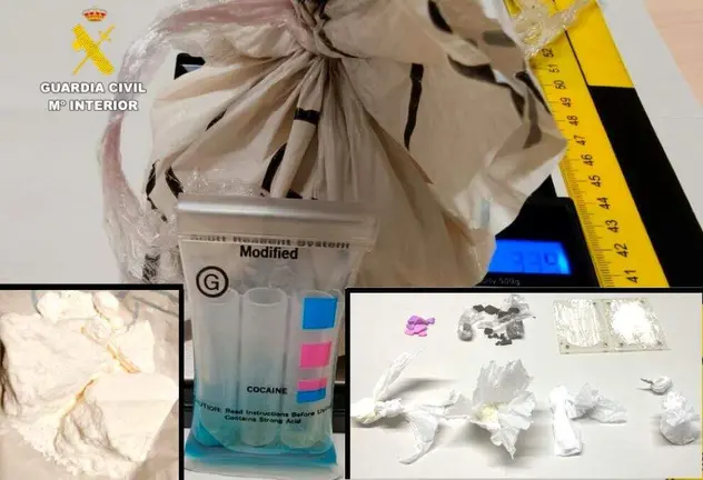 Material incautado por la Guardia Civil.